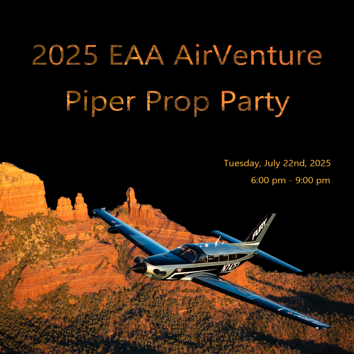 Piper Prop Party Invitation